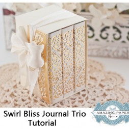 Swirl Bliss Journal Trio Tutorial by Becca Feeken - www.amazingpapergrace.com