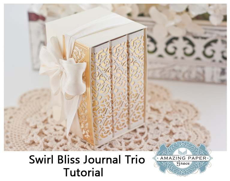 Swirl Bliss Journal Trio Tutorial by Becca Feeken - www.amazingpapergrace.com