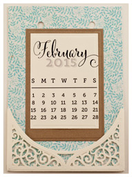 February Calendar Page by Becca Feeken - www.amazingpapergrace.com