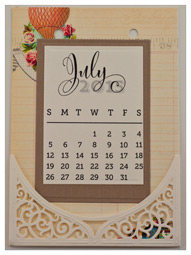 July Calendar Page by Becca Feeken - www.amazingpapergrace.com