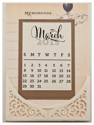 March Calendar Page by Becca Feeken - www.amazingpapergrace.com