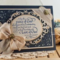 Card Making Ideas by Becca Feeken using Spellbinders Shady Allure and Serendipity Stamps - The Peace of God