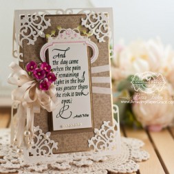 Cardmaking Ideas by Becca Feeken using Quietfire Design and Spellbinders Antique Corner - www.amazingpapergrace.com