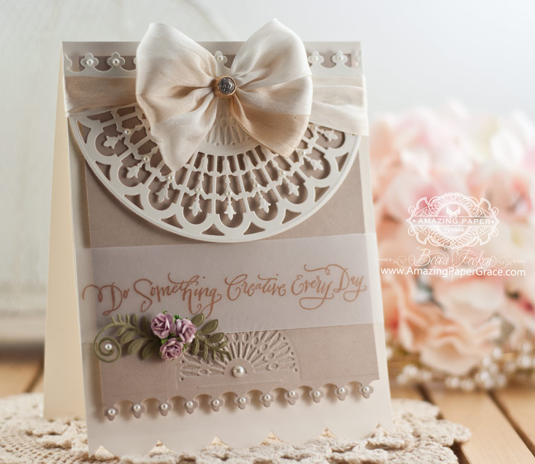 Cardmaking Ideas by Becca Feeken using Spellbinders Victorian Arch - www.amazingpapergrace.com