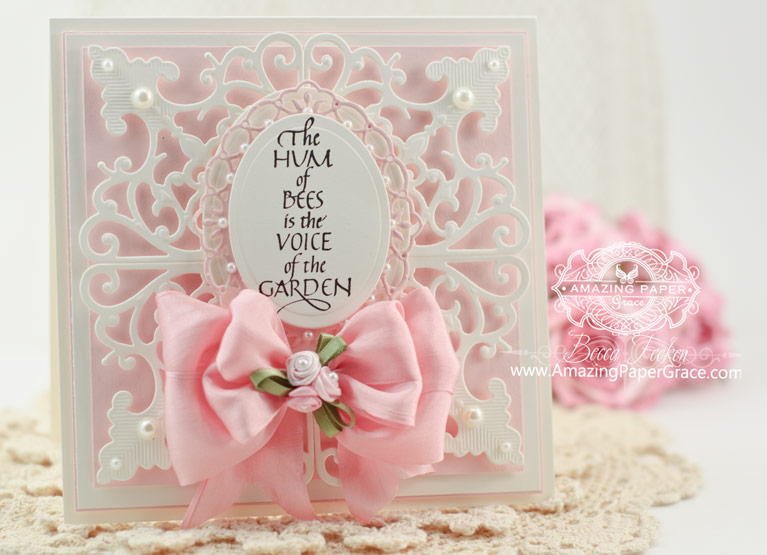 Cardmaking ideas by Becca Feeken using Spellbinders Antique Corner - www.amazingpapergrace.com