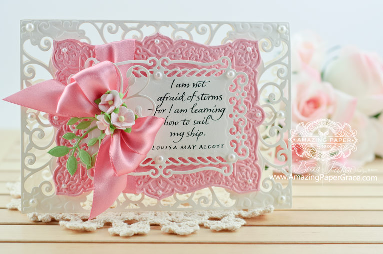 Card making ideas by Becca Feeken using Spellbinders Valiant Honor - www.amazingpapergrace.com