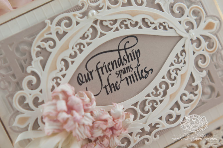 Friendship Card Making Ideas by Becca Feeken using Spellbinders Fleur de Elegance and Quietfire Design - In a Perfect World - www.amazingpapergrace.com