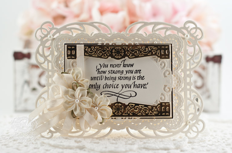 Card Making Ideas by Becca Feeken using Quietfire Design You Never Know How Strong and Spellbinders Mystical Embrace - www.amazingpapergrace.com
