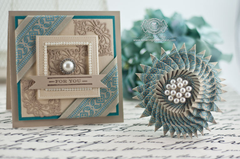 Handmade Gift Making Ideas by Becca Feeken using Ribbon and Spellbinders Elizabeth Border - www.amazingpapergrace.com