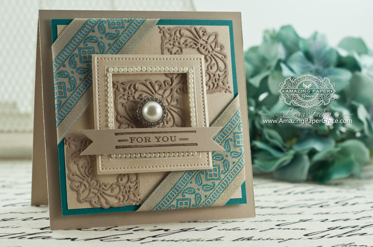 Handmade Gift Making Ideas by Becca Feeken using Ribbon and Spellbinders Elizabeth Border - www.amazingpapergrace.com