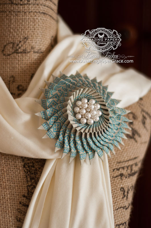 Handmade Gift Making Ideas by Becca Feeken using Ribbon and Spellbinders Elizabeth Border - www.amazingpapergrace.com