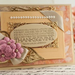 Thanksgiving Card Making Ideas by Becca Feeken using Spellbinders Leaves, Spellbinders Radiant Rectangles, Spellbinders Cinch and Go Flowers, Spellbinders Pierced Rectangles, Spellbinders Captivating Squares - www.amazingpapergrace.com