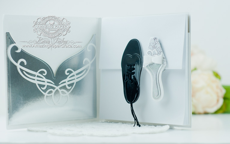 Elegant Gift Portfolio Kit by Becca Feeken using Wedding Collection Dies - www.amazingpapergrace.com