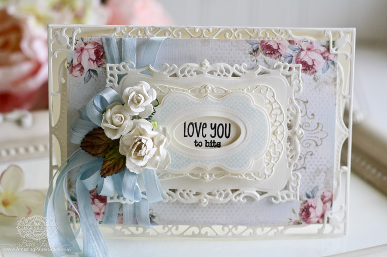 Card Making Ideas by Becca Feeken using Spellbinders 5 x 7 Elegant Labels Four, Spellbinders Decorative Labels Eight, Spellbinders Timeless Rectangles and Spellbinders Labels Fourteen - www.amazingpapergrace.com