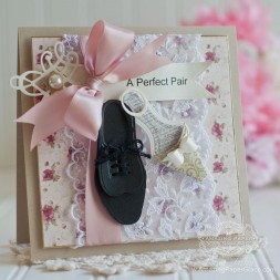 Anniversary, Engagement, Wedding Card Making Ideas by Becca Feeken using S4-609 Spellbinders Gents Shoe, Lace S4-601 Spellbinders Ladies Shoe, S5-258 Spellbinders Swallowtail Tags - www.amazingpapergrace.com