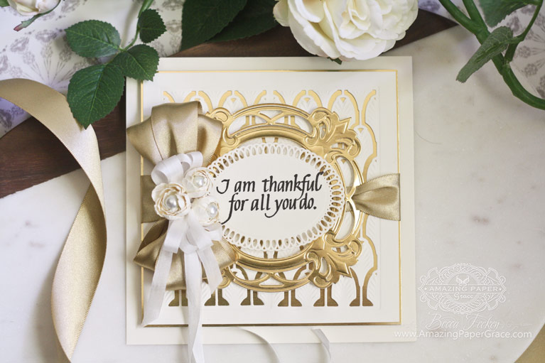 Thank You Card Making Ideas by Becca Feeken using Quietfire Design - I Don