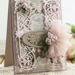 Card Making Ideas by Becca Feeken using Quietfire Design - Just for You Set with Spellbinders Deco Duality , Spellbinders Radiant Rectangles, Spellbinders Cinch and Go Flowers - see full supplies and instructions at www.amazingpapergrace.com
