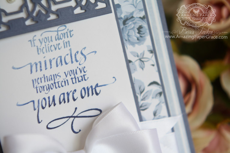 Card Making Ideas by Becca Feeken using Quietfire Design - If You Don't Believe in Miracles and Spellbinders Deco Lux - www.amazingpapergrace.com