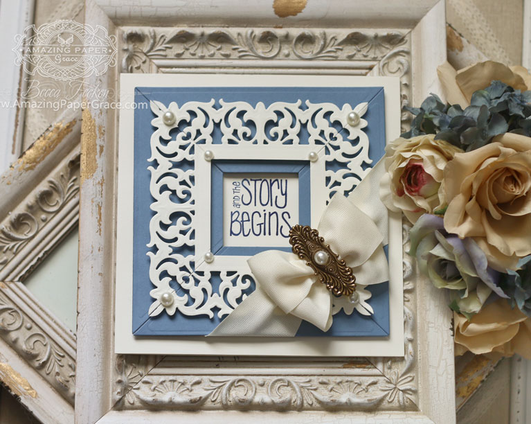 Card Making Ideas by Becca Feeken using Graceful Borders and Graceful Frame Maker - see full supply list at www.amazingpapergrace.com