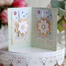 Gift Making Ideas by Becca Feeken using Spellbinders S5-289 Filigree Booklet, Spellbinders S4-730 Filigree Pocket and Spellbinders S3-251 Round Fold and Go Flowers - supply list and links at www.amazingpapergrace.com