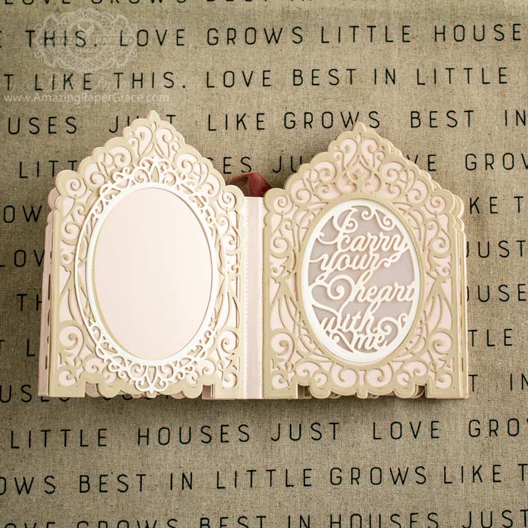 Amazing Paper Grace 3D Vignette Mini-Album Kit - I carry your heart - see details at www.amazingpapergrace.com/?p=35652