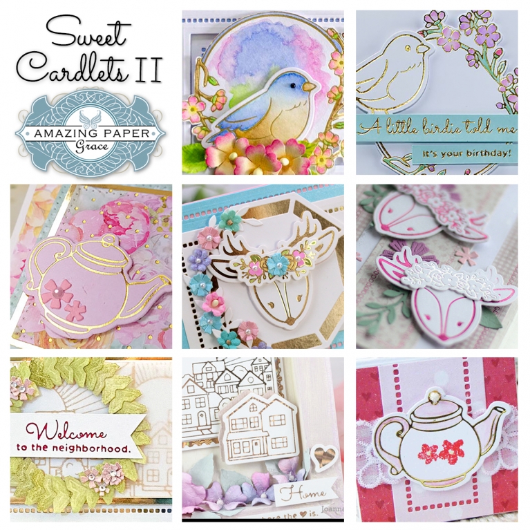 Introducing Amazing Paper Grace Collection - Sweet Cardlets II - more details at www.amazingpapergrace.com/?p=37171